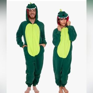 Green Dinosaur Onesie Costume